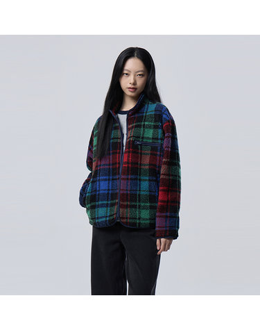 [Online Exclusive] 타탄 체크 플리스 점퍼_BAJPE3661BL