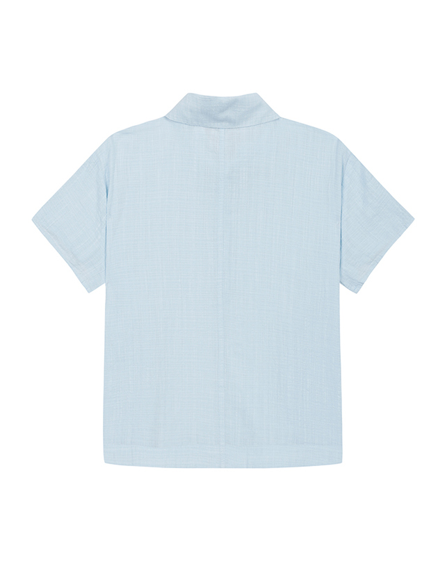 베네통 Solid seersucker shirt_5ONVDQ0BQ12J 착용컷
