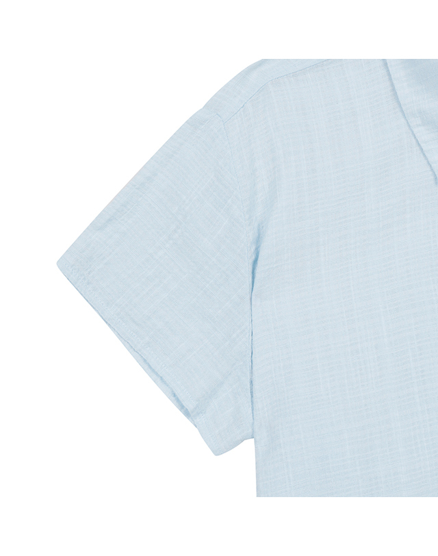 베네통 Solid seersucker shirt_5ONVDQ0BQ12J 착용컷