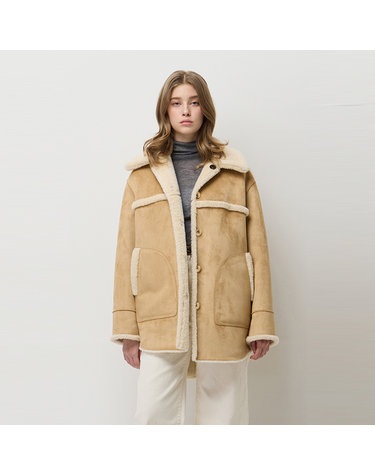 [Online Exclusive] 미디 리버시블 무스탕_SALEE3561BE