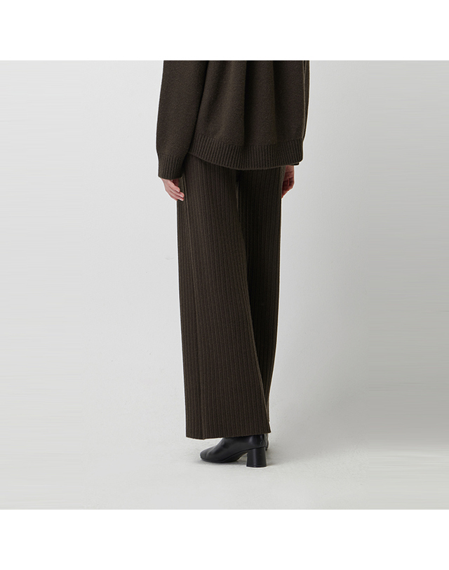 시슬리 아이린 울 골지 팬츠_SAKS34561BR 착용컷