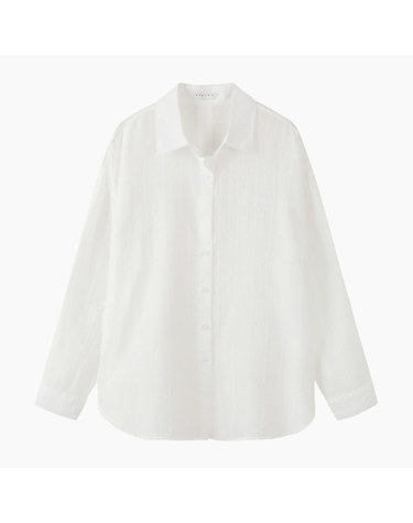 [Online Exclusive] 도트 스트라이프 쉬어 블라우스_SAWSZ1631WH