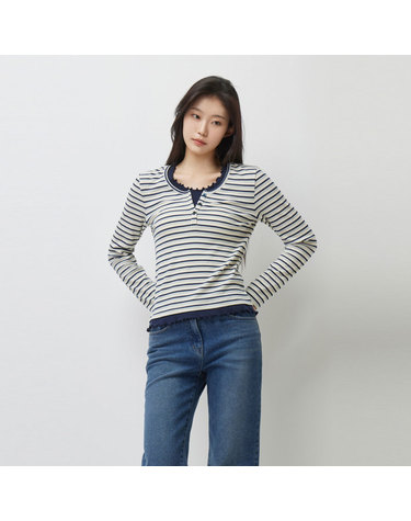 마론 레이어드 헨리넥 티셔츠_SATS01611NY