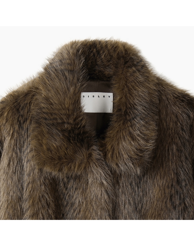 시슬리 [PRE-SALE] Faux 퍼 자켓_SALEE5661DW 착용컷