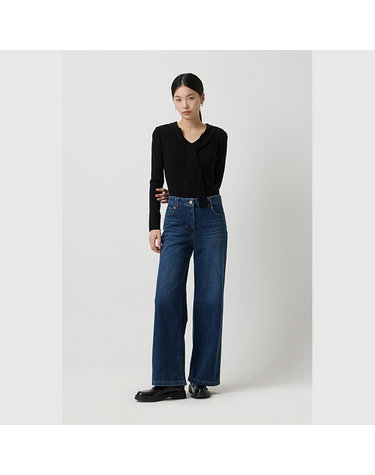 울 블렌드 타이 니트_SAKP09511BK