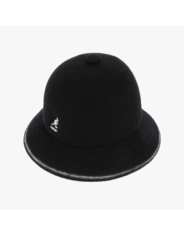 캉골 캉골 K3181ST BLACK/OFF WHITE 캐주얼 스트라이프 버킷햇 착용컷