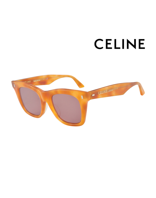 셀린느 (최초가 720,000원) 셀린느 선글라스 CL40057F 53E 스퀘어 아세테이트 남자 여자 착용컷