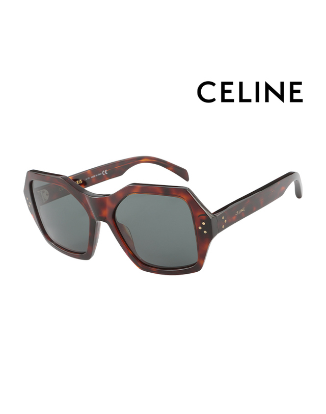 셀린느 (최초가 800,000원) 셀린느 선글라스 CL40104I 52N 스퀘어 아세테이트 남자 여자 착용컷