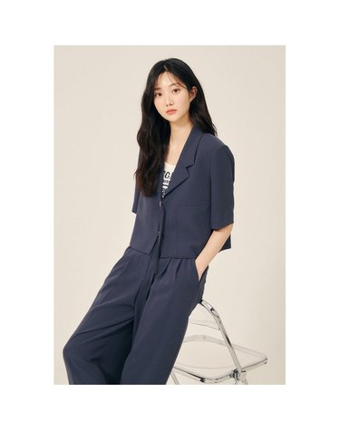 [갤러리아] 버클 하프 슬리브 크롭 재킷(GP5A0JKJ21)