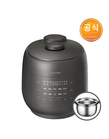 [쿠첸] 그레인 올스테인리스 IH전기압력밥솥 6인용 (블랙 실버) CRT-UPDS0670B