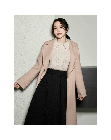 [갤러리아] 캐시미어 A라인 핸드메이드 코트(GPBA0CT331)*