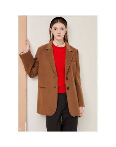 [갤러리아] 브이넥 칼라 H라인 울 재킷(GNBA0JKR5)*