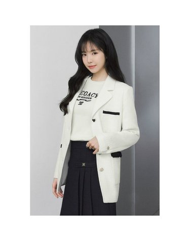 [갤러리아] 리본 배색 패치 포켓 재킷(GP2A0JK231)*
