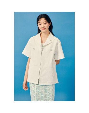 [갤러리아] 오버핏 백 벨티드 집업 점퍼(GP5A0JPJ31)*