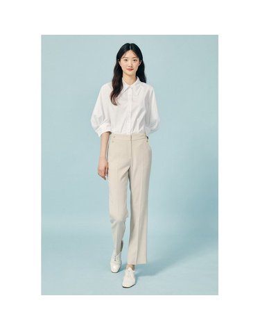 [갤러리아] 버튼 장식 슬림핏 팬츠(GP4A0SL801)*