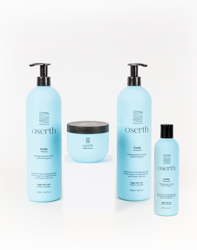 오쎄르 fortify 두피강화 샴푸 1000ml (가늘어진모발용) 착용컷