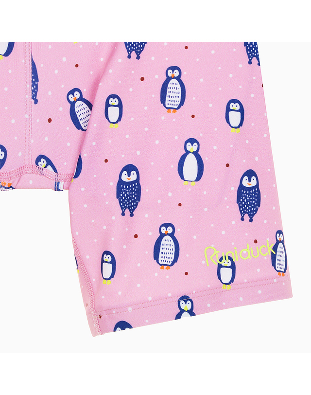 루니덕 루니덕 여아실내수영복 PENGUIN PINK 유아 아동 초등여아 생존수영복 착용컷