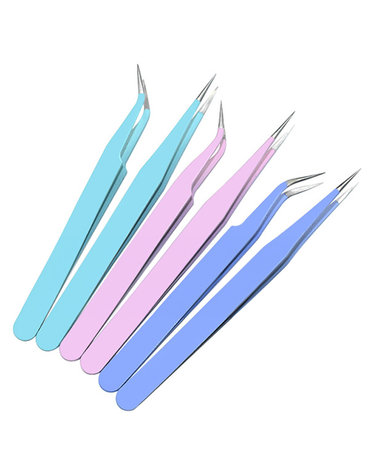 꾸미기 컬러 핀셋 일자형 커브형 정밀 탑꾸 스꾸 다꾸 네일아트 데코덴 집게 비투스 스티커 정밀핀셋 나노