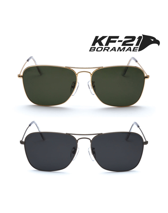케이알시 KREX KF21 편광 보잉 선글라스 18g 초경량 국산 운전 낚시 골프 UV차단 3 size 착용컷