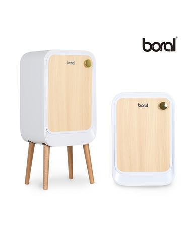 [보랄] 더블 도어 센서 휴지통 20L (화이트) HNZ-K306C
