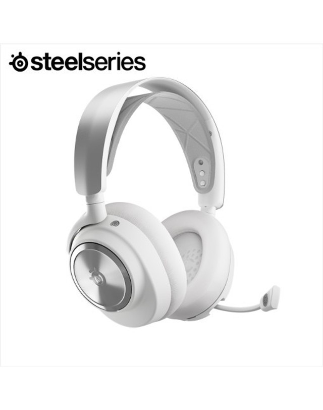 스틸시리즈 [스틸시리즈] 무선게이밍 헤드셋 / Arctis Nova Pro Wireless X White 착용컷