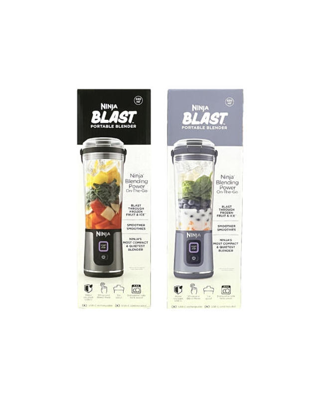 샤크 [샤크닌자] 무선 블라스트 포터블 블랜더 / BC151KR (블랙/데님블루) 착용컷
