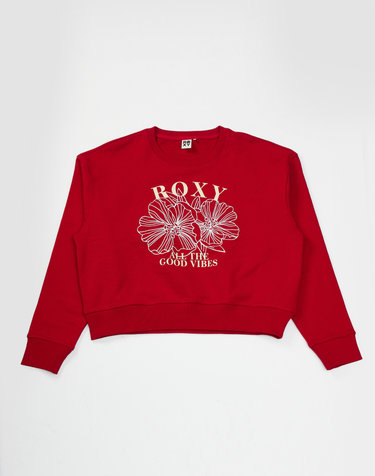 록시 온 플라워 크루넥 맨투맨 (RF11LT106RED)