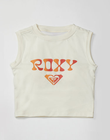 록시 Sandy sky crop top 2 크롭 슬리브리스 래쉬가드 (RF21RE078OWT)