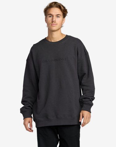 빌라봉 ICONIC EMBOSS 맨투맨 (AF31LT061BLK)