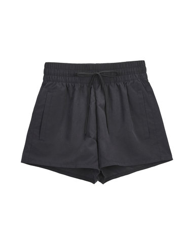 빌라봉 여성 블랙 밴드 하이웨스트 보드숏 (WE21BS226BLK)