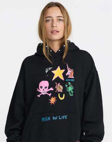 RVCA X DANI MILLER OVERSIZED 풀오버 후드티 (VG31HD151RVB)