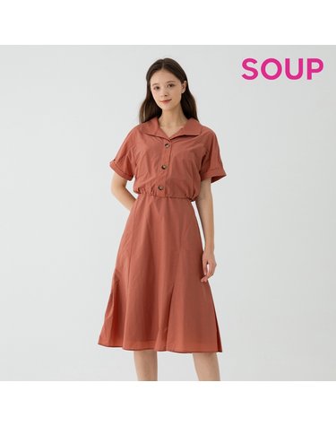 [SOUP] 셔츠 칼라 투인원 원피스 (SZ7OP34)