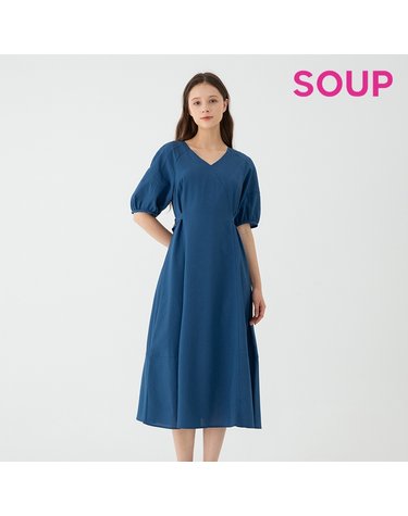 [SOUP] 벌룬 슬리브 반팔 원피스 (SZ5OP35)