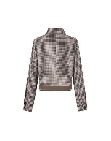 [SOUP] 체크 크롭 재킷 세트 (SZ9JK84)