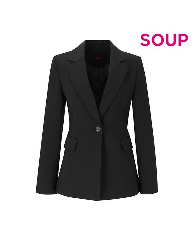 숲 [SOUP] 베이직 싱글 버튼 자켓 (SZ3JK90) 착용컷