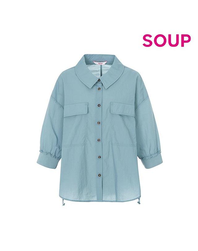숲 [SOUP] 루즈핏 스트링 점퍼 (OZ4UJT0) 착용컷