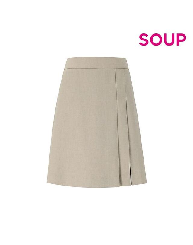 숲 [SOUP] 투턱 사이드 플리티드 스커트 (SZ3SR31) 착용컷