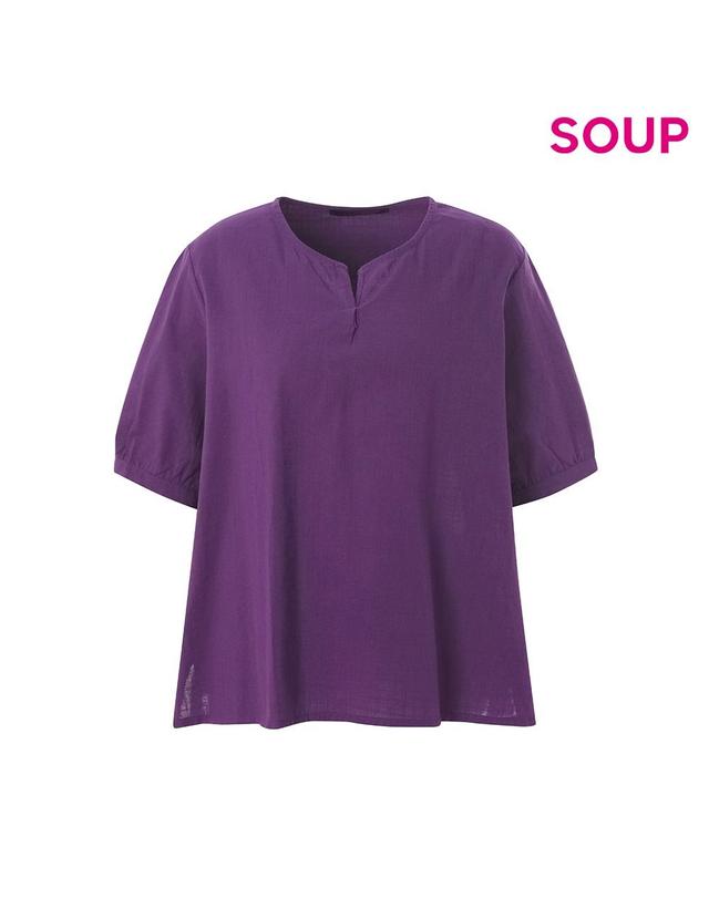 숲 [SOUP] 소프트 루즈핏 브이넥 티셔츠 (OZ6SST4) 착용컷