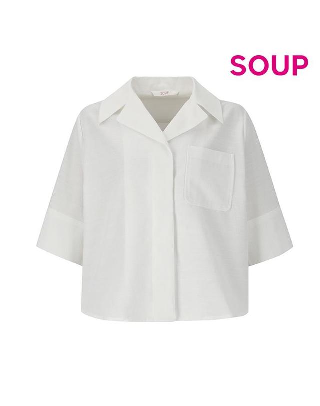 숲 [SOUP] 숏 칼라 포켓 재킷 (OZ5JKQ2) 착용컷