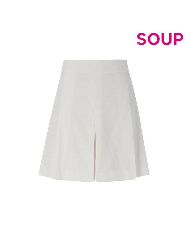 숲 [SOUP] 백 밴딩 플리티드 큐롯팬츠 (SZ5SP36) 착용컷