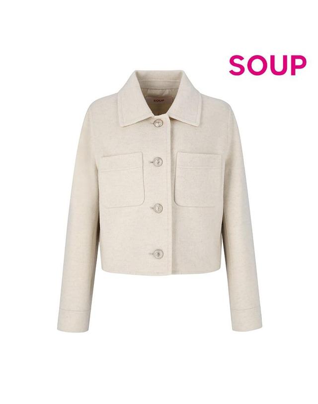 숲 [SOUP] 울 블렌드 핸드메이드 싱글 숏 자켓 (SZAJK33) 착용컷