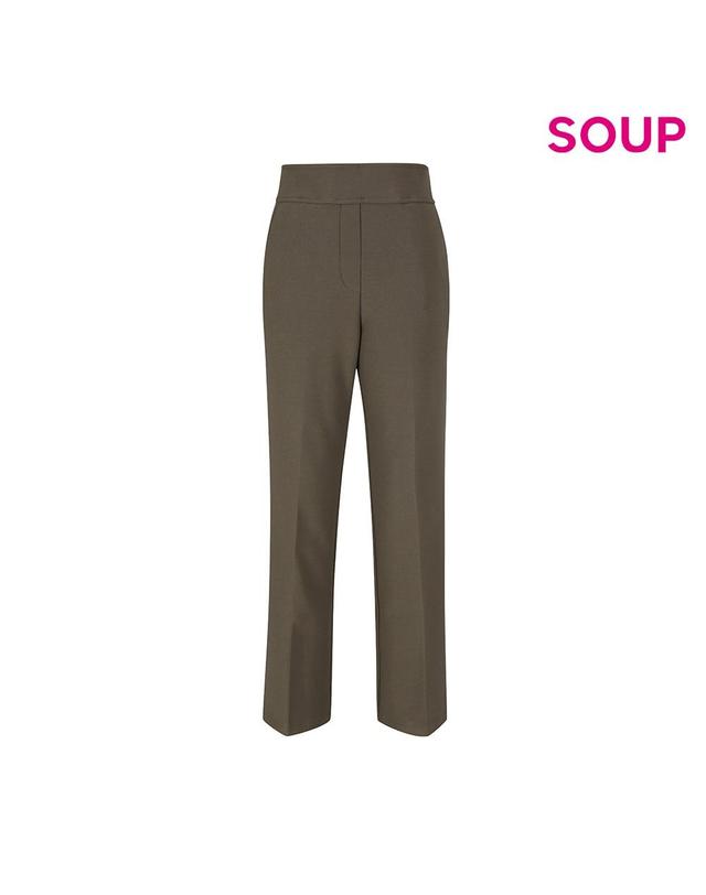 숲 [SOUP] 크레이프 저지 부츠컷 내핑 팬츠 (SZALP33) 착용컷