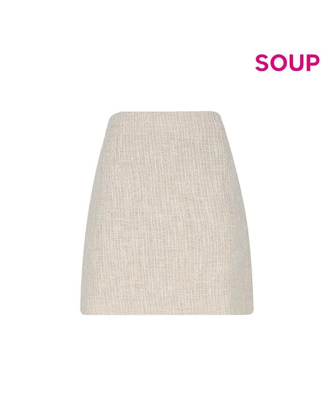 숲 [SOUP] 소프트 트위드 라인 스커트 (OZ9SRR1) 착용컷