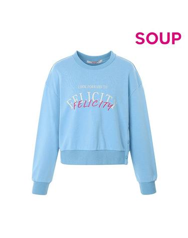 [SOUP] 사이드 슬릿 레터링 스웨트 셔츠 (SA3LT32)