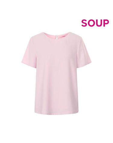 [SOUP] 라운드넥 반팔 블라우스 (SA5SS90)