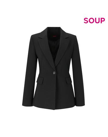 [SOUP] 테일러드 베이직 싱글 재킷 (OZ3JKQ1)