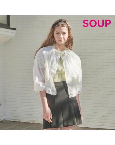 [SOUP] 라운드넥 루즈핏 크롭 점퍼 (SA4UJ85)