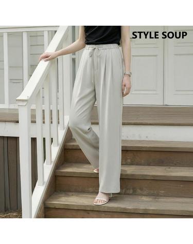 [SOUP] 드로 스트링  와이드 슬랙스 (SC4LPJ1)