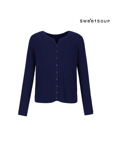 [SOUP] 리브드 슬림핏 카디건 (WB9GDE1)
