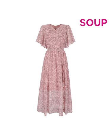 [SOUP] 프린트 리본 롱원피스 (SA4OP3B)
